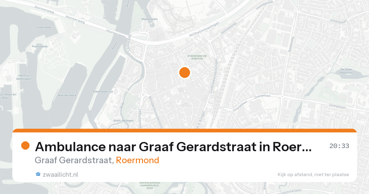 Ambulance naar Graaf Gerardstraat in Roermond — 24 aug 2026