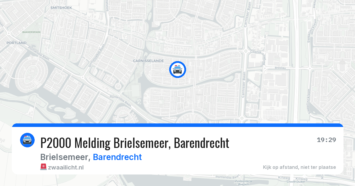 P2000 Melding Brielsemeer, Barendrecht — 30 jul 2026