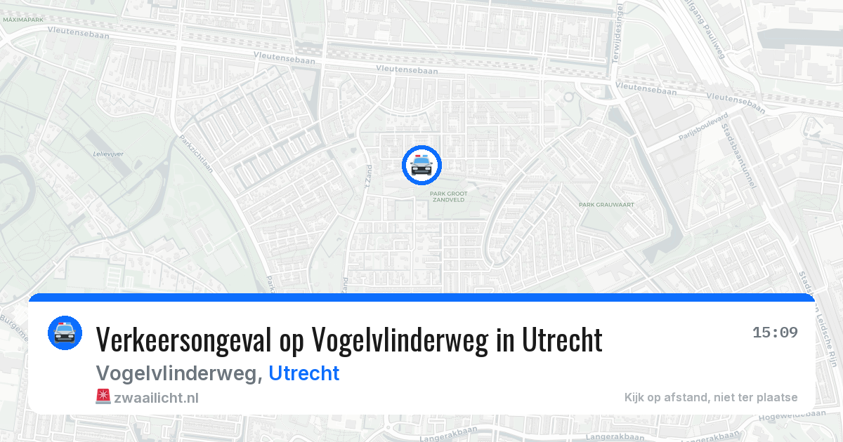 Verkeersongeval op Vogelvlinderweg in Utrecht — 3 apr 2026