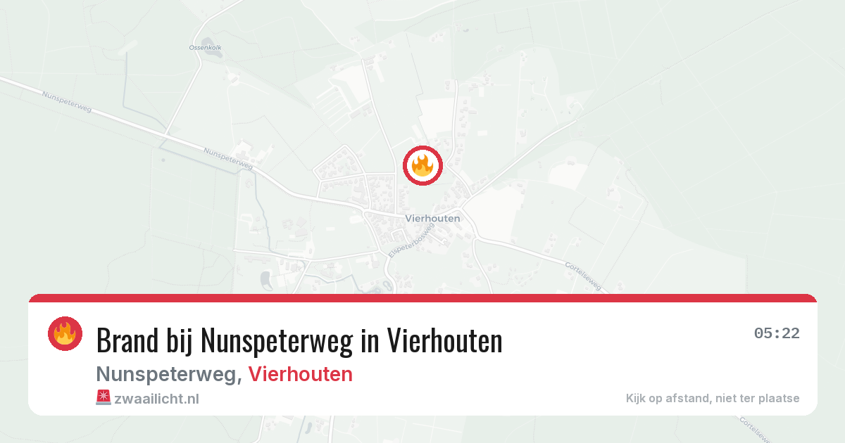 Brand bij Nunspeterweg in Vierhouten — 2 apr 2026