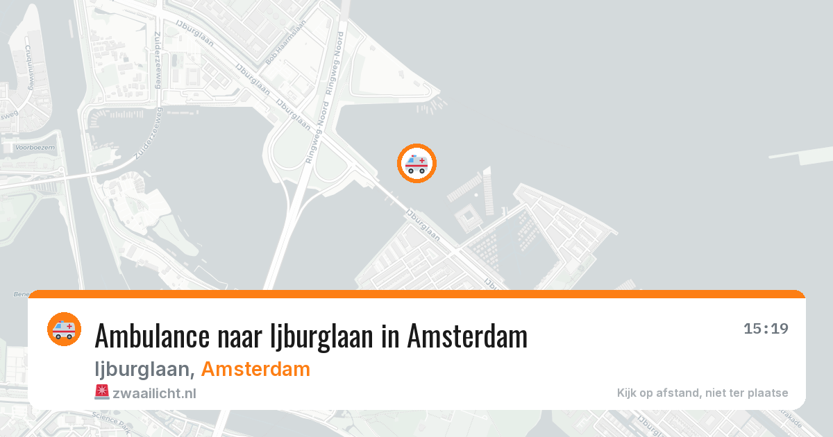 Ambulance naar Ijburglaan in Amsterdam — 21 jun 2026