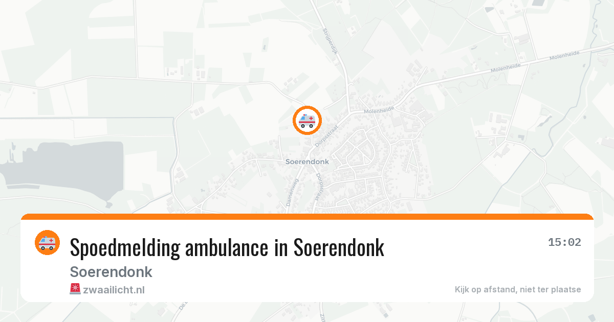 Spoedmelding ambulance in Soerendonk — 19 jan 2026