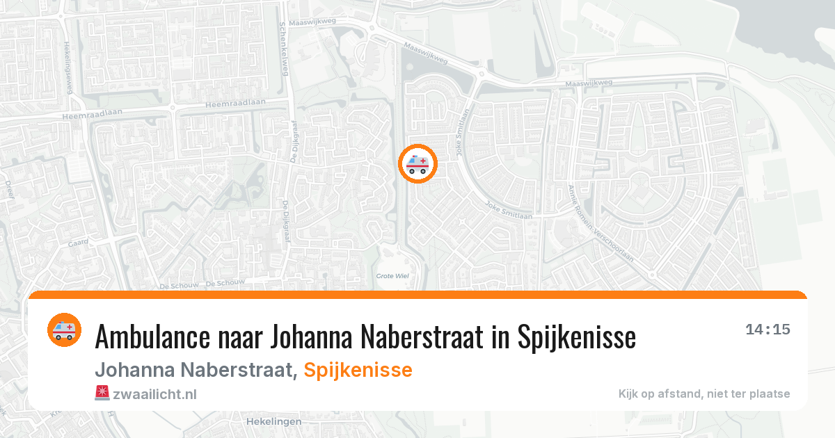 Ambulance naar Johanna Naberstraat in Spijkenisse — 29 jan 2026