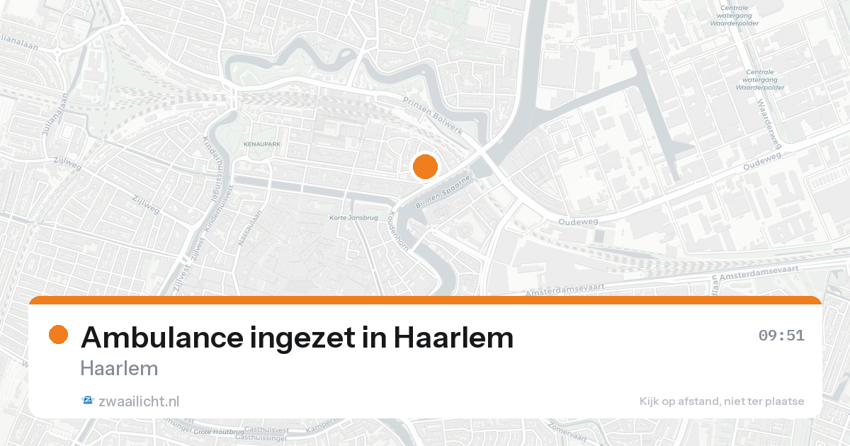 Ambulance ingezet in Haarlem — 15 mei 2026