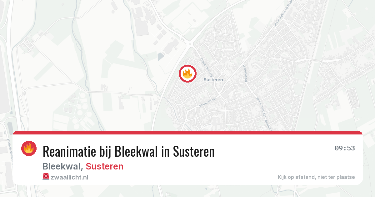 Reanimatie bij Bleekwal in Susteren — 3 aug 2026