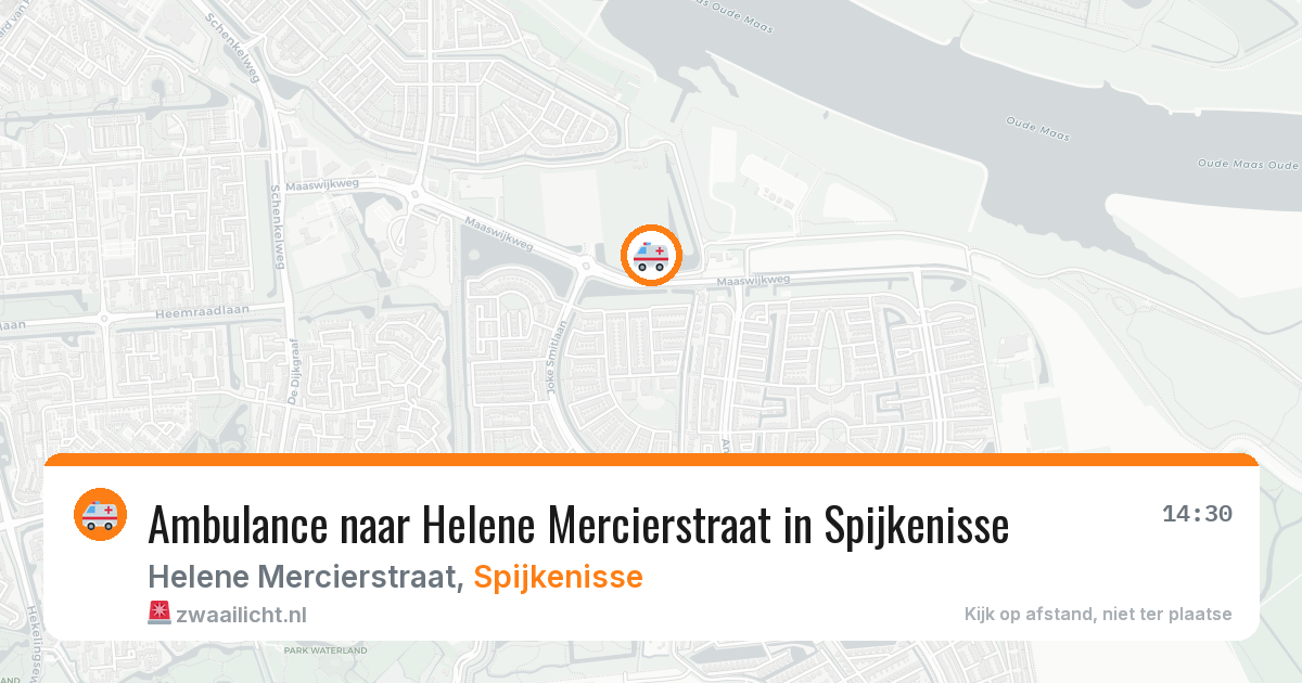Ambulance naar Helene Mercierstraat in Spijkenisse — 11 mei 2026