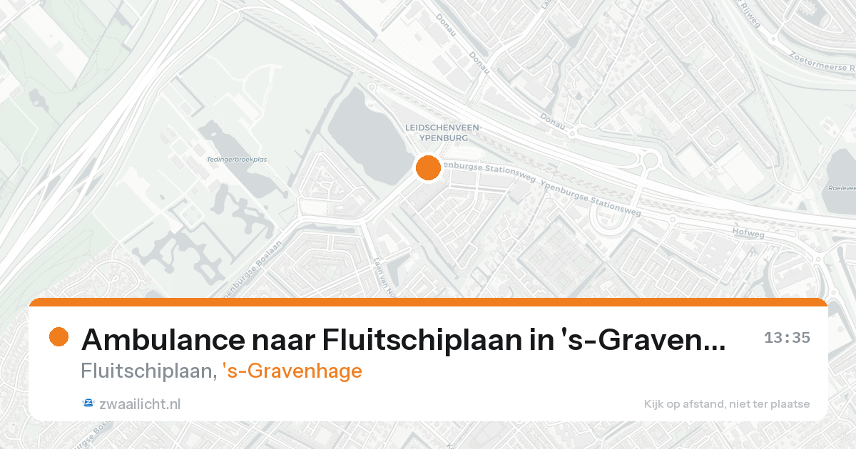 Ambulance naar Fluitschiplaan in 's-Gravenhage — 19 aug 2026
