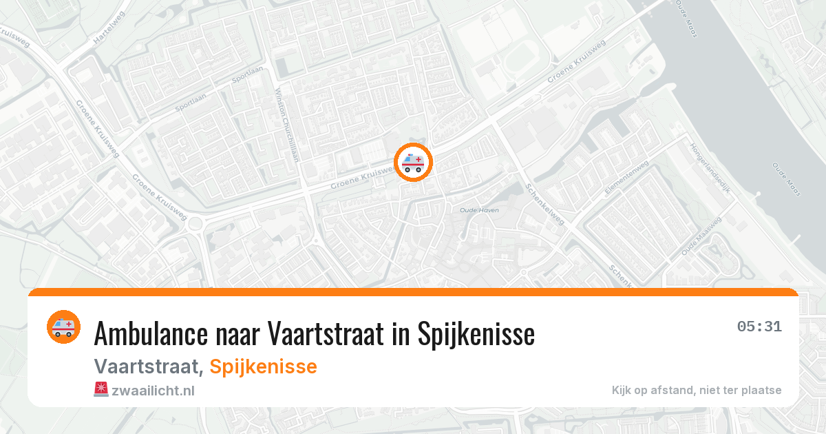 Ambulance naar Vaartstraat in Spijkenisse — 10 jul 2026