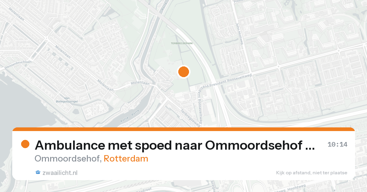 Ambulance met spoed naar Ommoordsehof in Rotterdam — 25 aug 2026