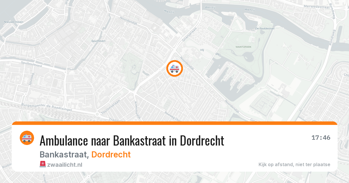 Ambulance naar Bankastraat in Dordrecht — 3 jun 2026