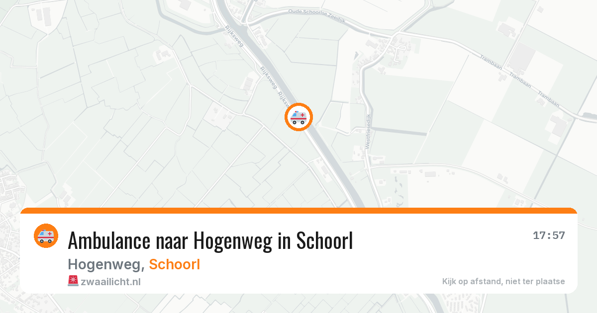 Ambulance naar Hogenweg in Schoorl — 8 jul 2026