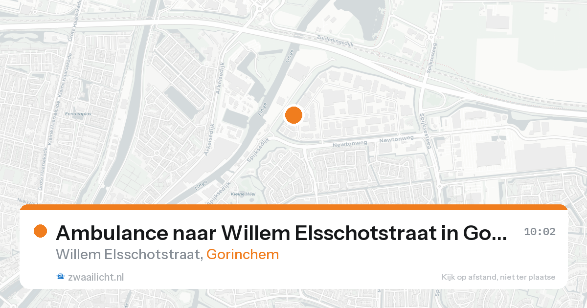 Ambulance naar Willem Elsschotstraat in Gorinchem — 25 aug 2026