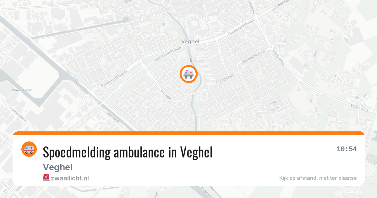 Spoedmelding ambulance in Veghel — 11 aug 2026