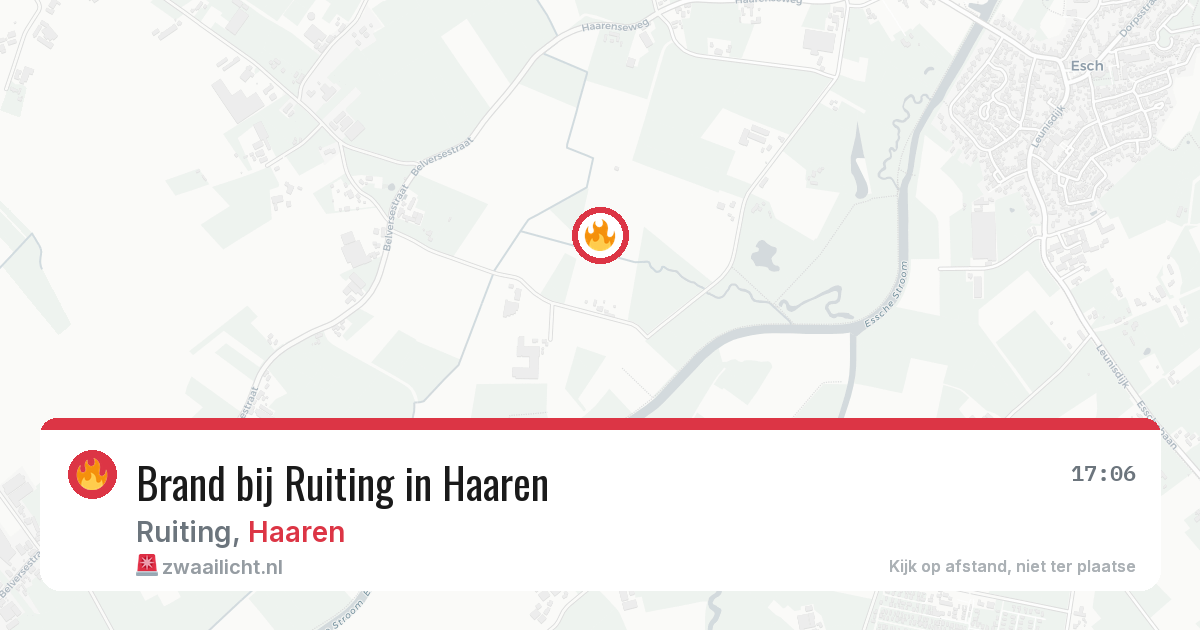Brand bij Ruiting in Haaren — 2 jul 2026