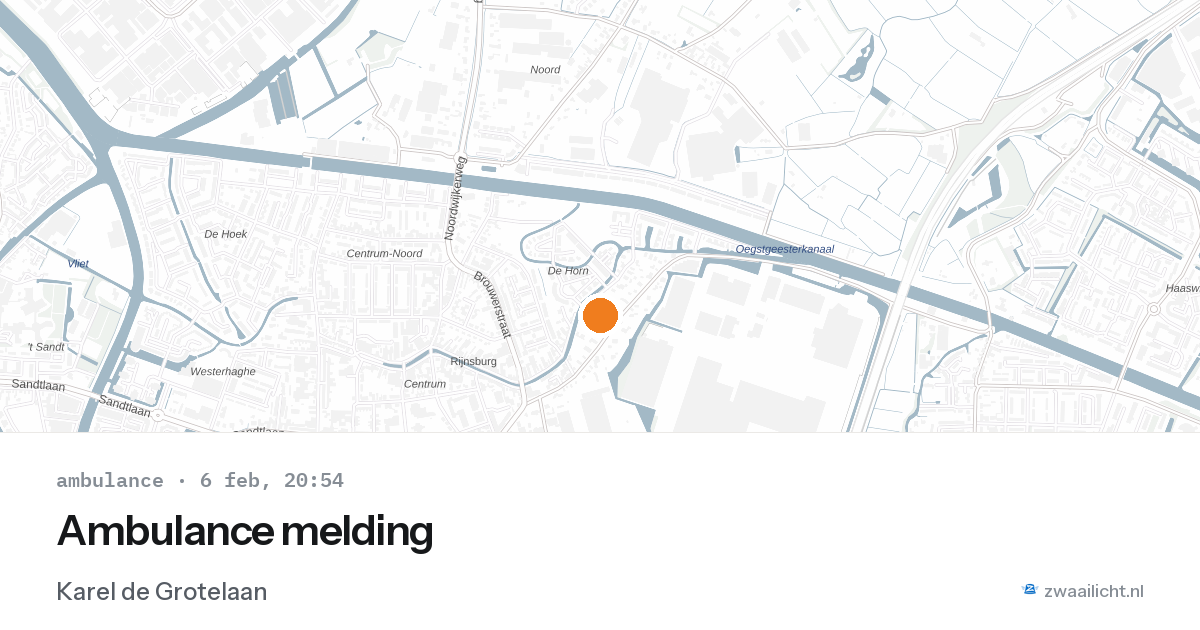 Ambulance melding — 6 feb 2026