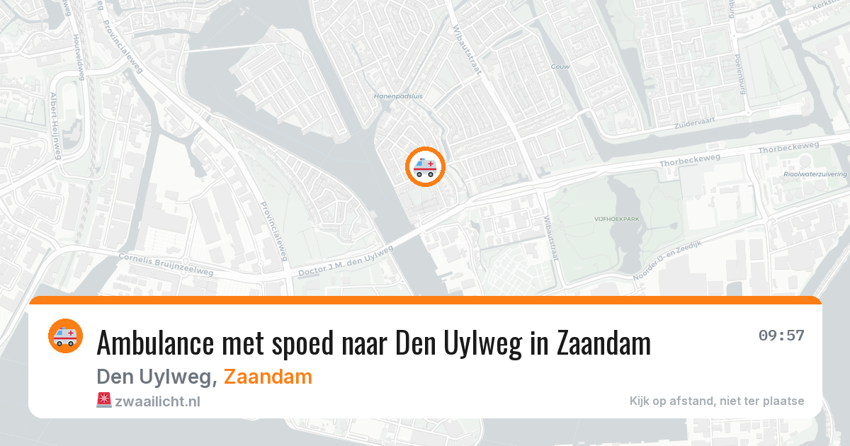 Ambulance met spoed naar Den Uylweg in Zaandam — 12 mei 2026