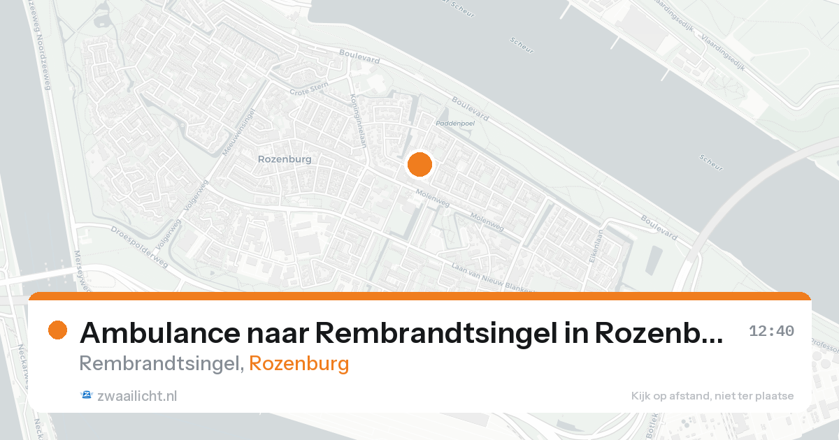 Ambulance naar Rembrandtsingel in Rozenburg — 23 aug 2026