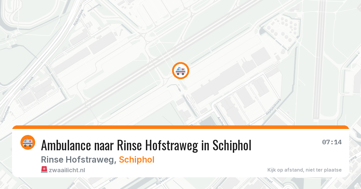 Ambulance naar Rinse Hofstraweg in Schiphol — 6 feb 2026