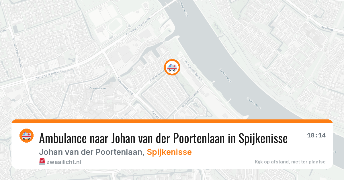 Ambulance naar Johan van der Poortenlaan in Spijkenisse — 2 aug 2026