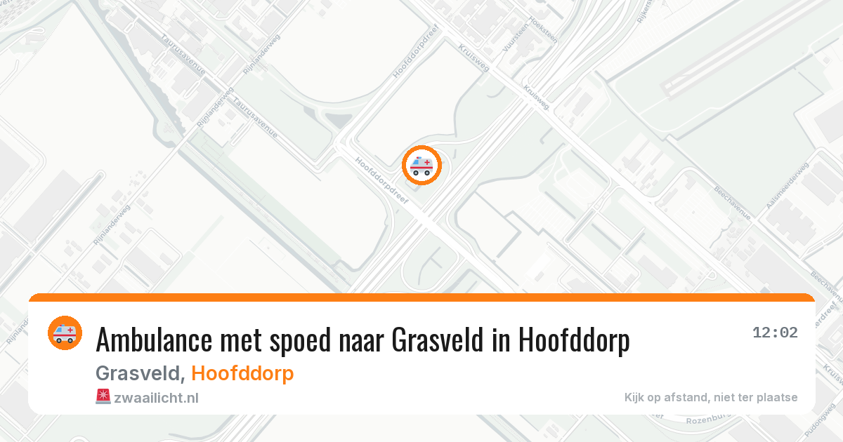 Ambulance met spoed naar Grasveld in Hoofddorp — 11 jun 2026