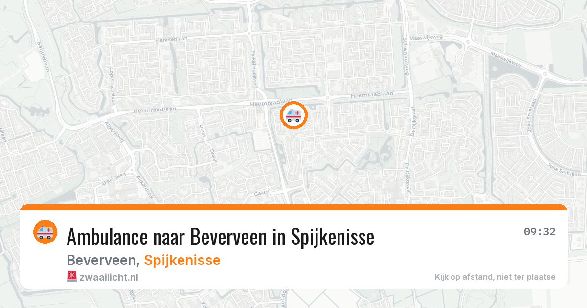 Ambulance naar Beverveen in Spijkenisse — 8 apr 2026