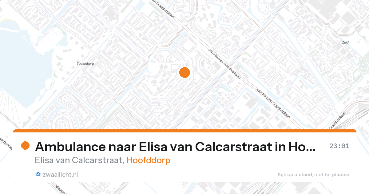 Ambulance naar Elisa van Calcarstraat in Hoofddorp — 11 jun 2026