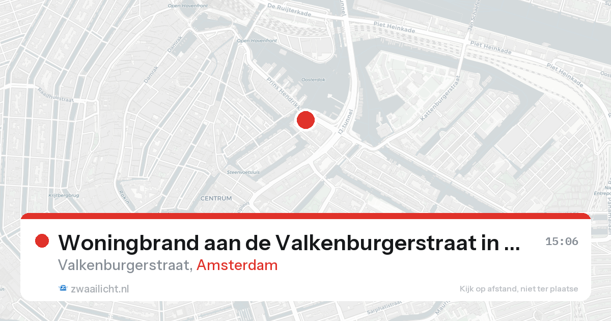 Woningbrand aan de Valkenburgerstraat in Amsterdam — 17 aug 2026