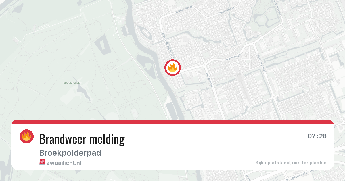Brandweer melding — 18 jun 2026