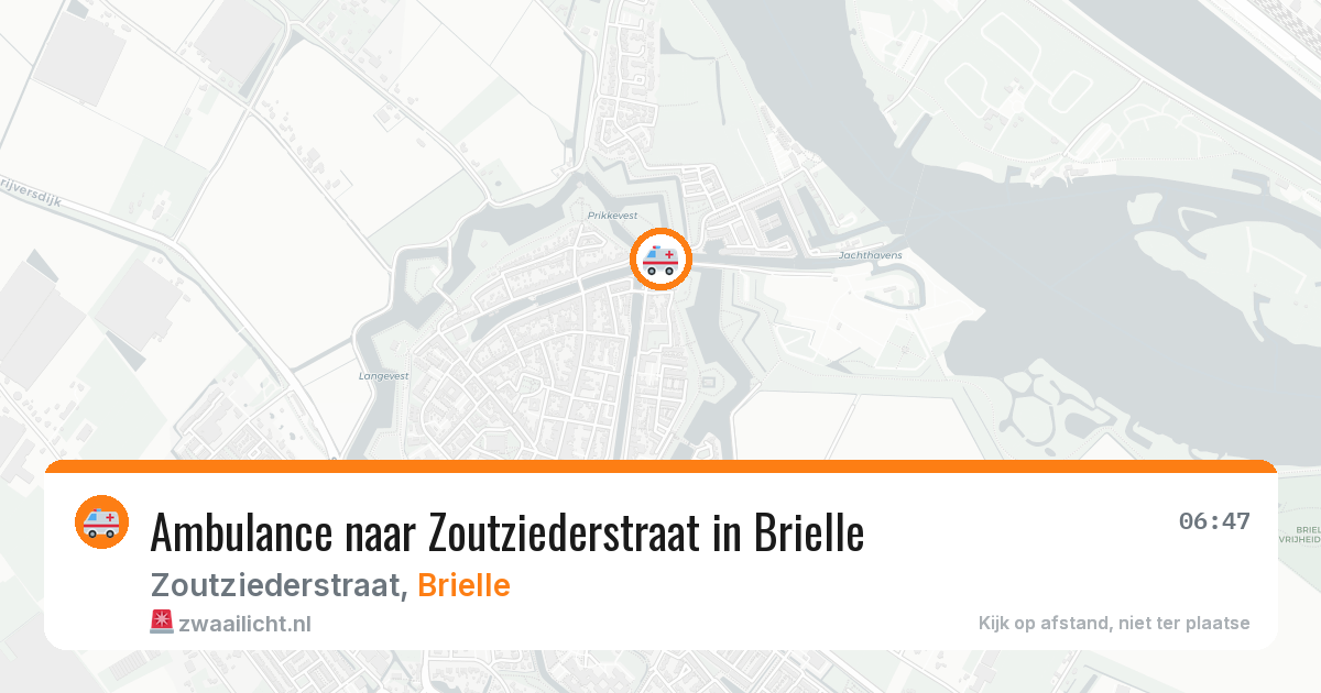 Ambulance naar Zoutziederstraat in Brielle — 4 apr 2026