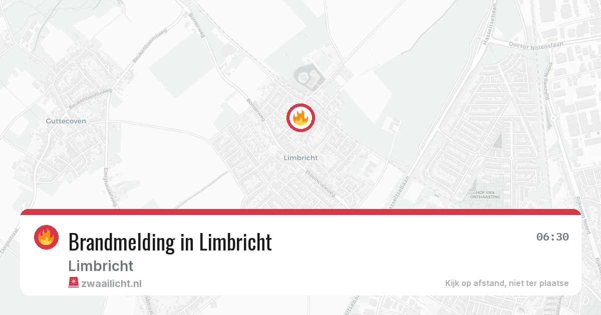 Brandmelding in Limbricht — 27 jun 2026