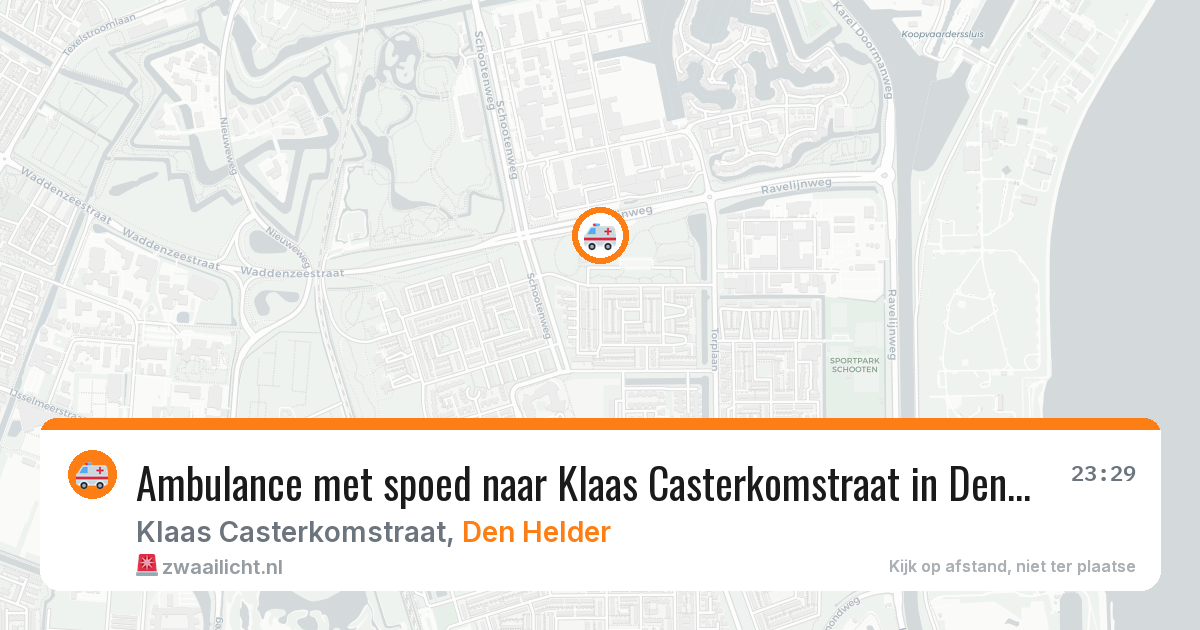 Ambulance met spoed naar Klaas Casterkomstraat in Den Helder — 19 mei 2026