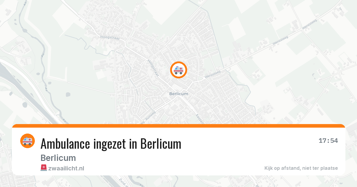 Ambulance ingezet in Berlicum — 7 apr 2026