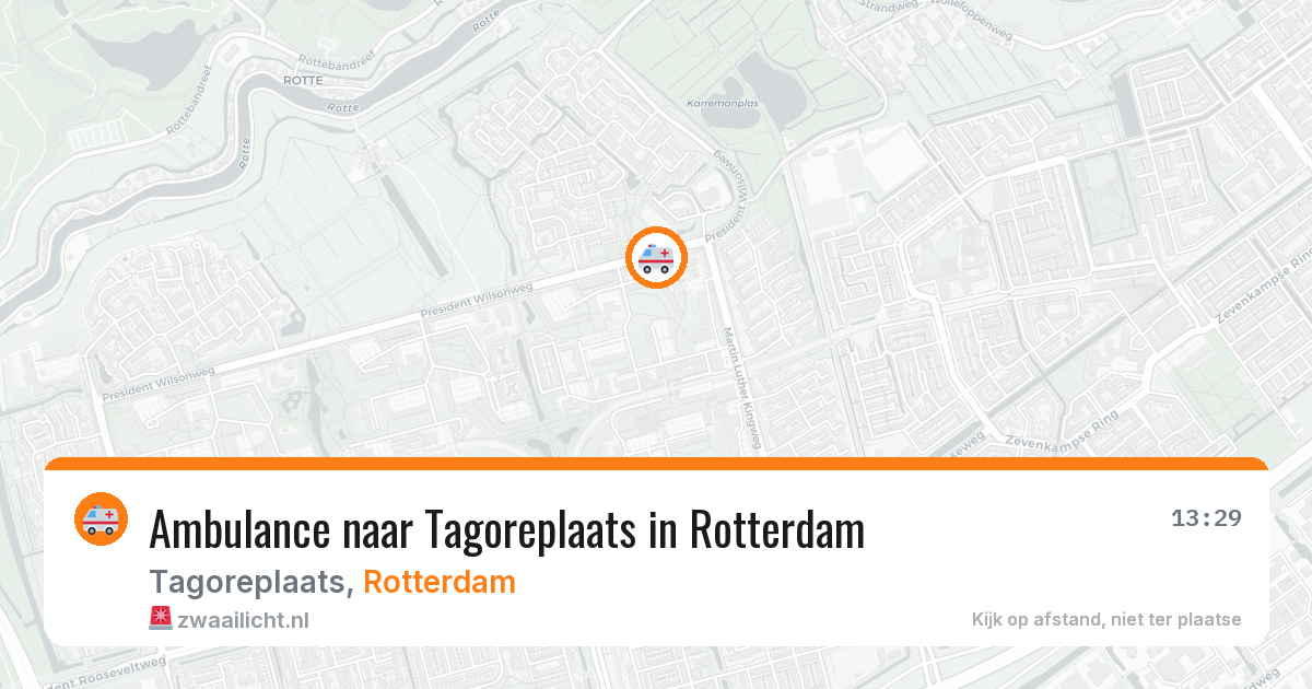 Ambulance naar Tagoreplaats in Rotterdam — 10 jun 2026