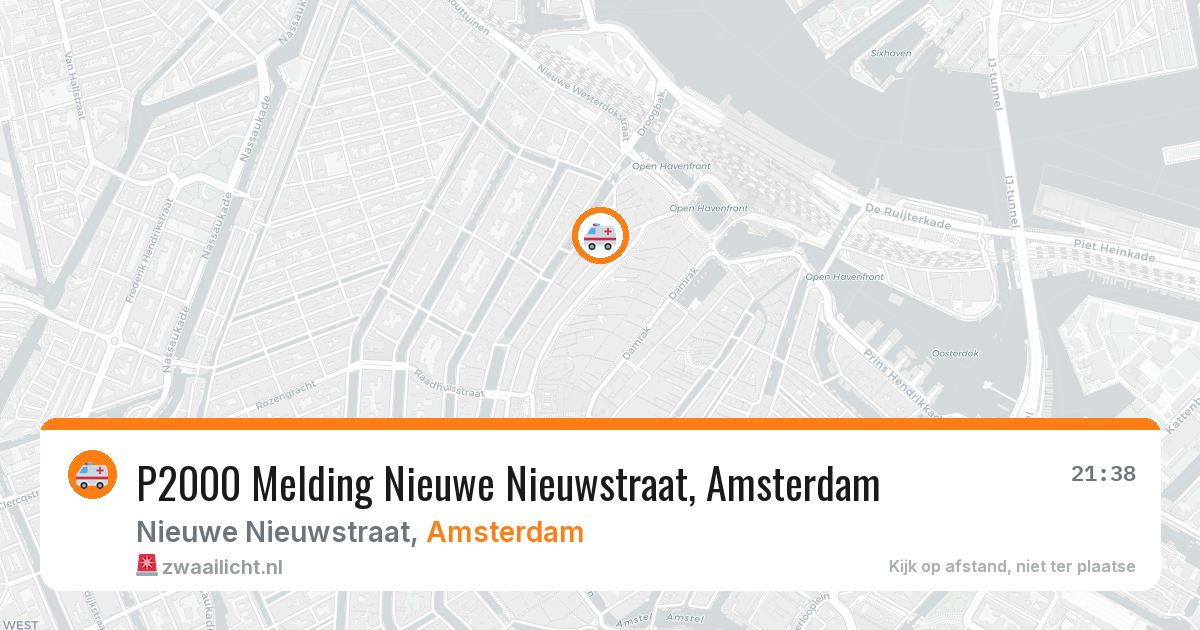 P2000 Melding Nieuwe Nieuwstraat, Amsterdam — 11 apr 2026