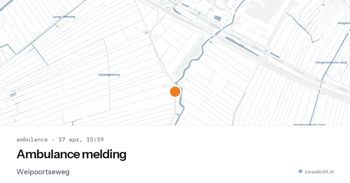 Ambulance melding — 17 apr 2026
