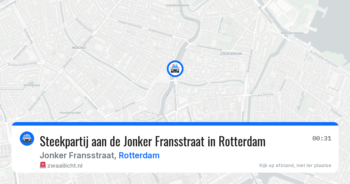 Steekpartij aan de Jonker Fransstraat in Rotterdam — 2 jun 2026