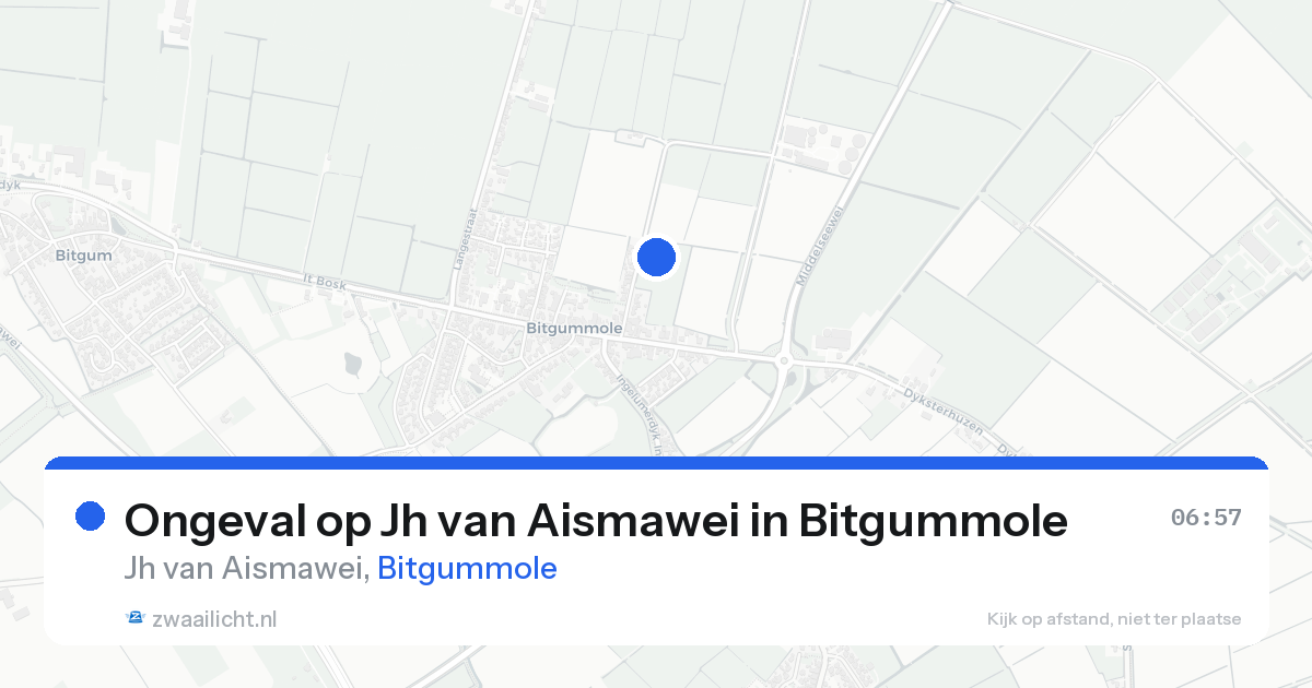 Ongeval op Jh van Aismawei in Bitgummole — 20 apr 2026
