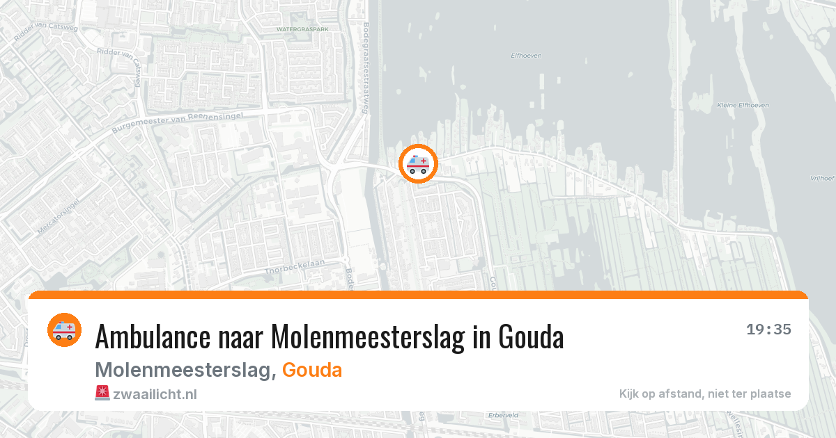 Ambulance naar Molenmeesterslag in Gouda — 13 mei 2026