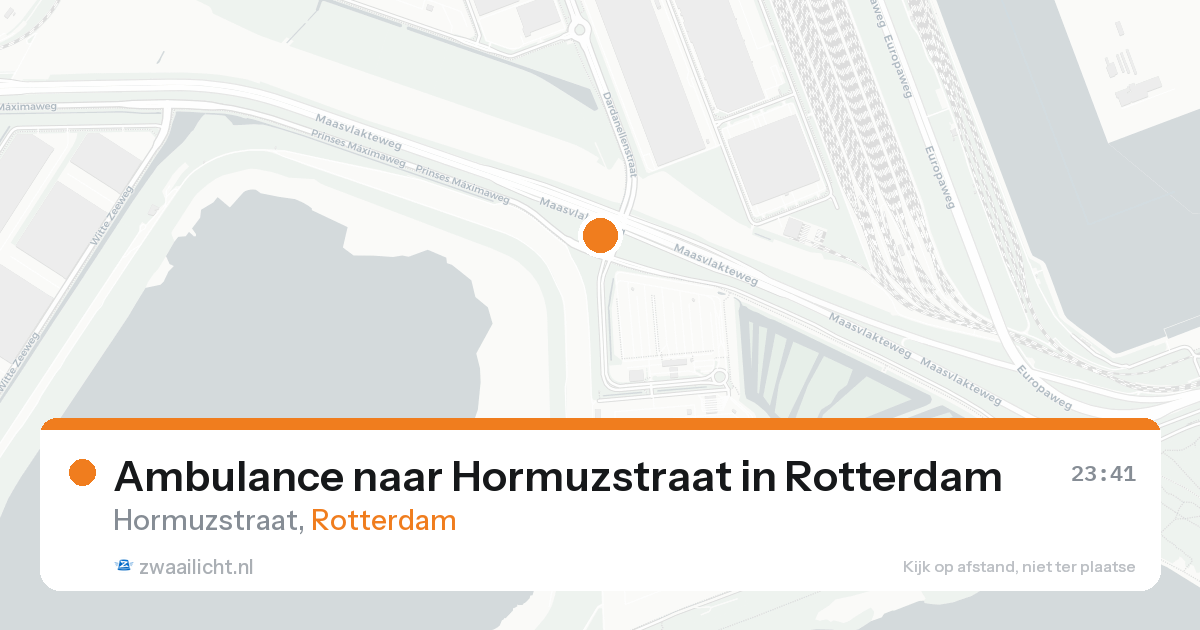 Ambulance naar Hormuzstraat in Rotterdam — 7 feb 2026