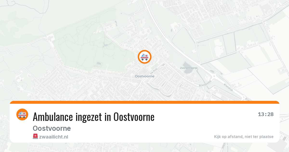 Ambulance ingezet in Oostvoorne — 20 jun 2026