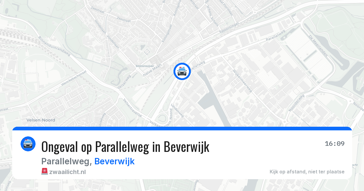 Ongeval op Parallelweg in Beverwijk — 3 aug 2026