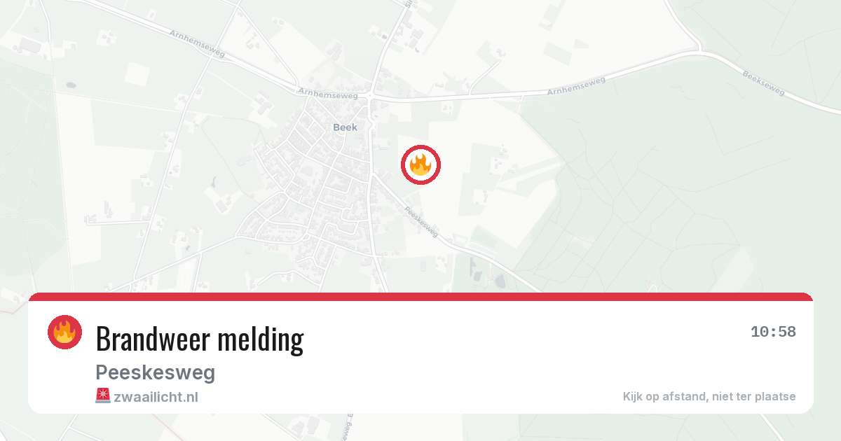 Brandweer melding — 29 mrt 2026