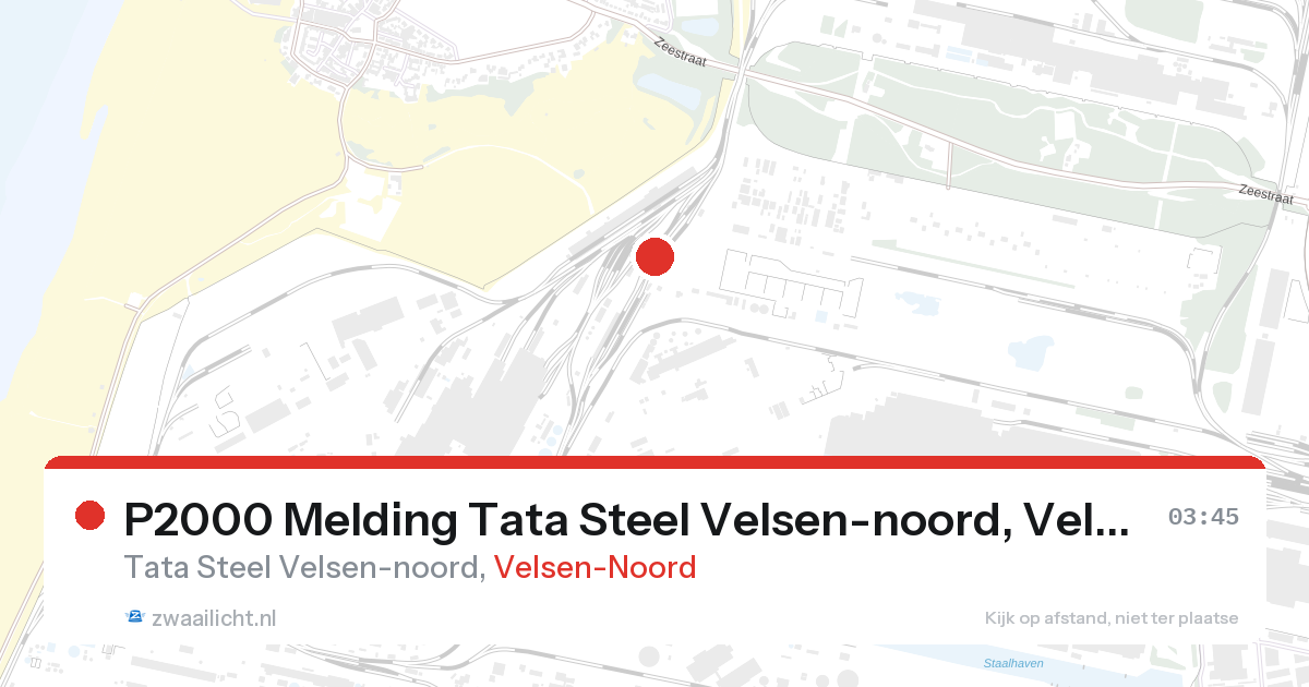 P2000 Melding Tata Steel Velsen-noord, Velsen-Noord — 7 feb 2026