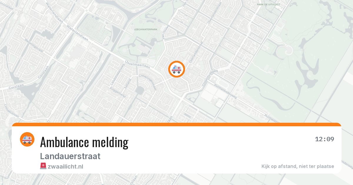 Ambulance melding — 23 apr 2026