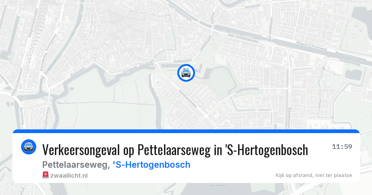 Verkeersongeval op Pettelaarseweg in 'S-Hertogenbosch — 3 feb 2026