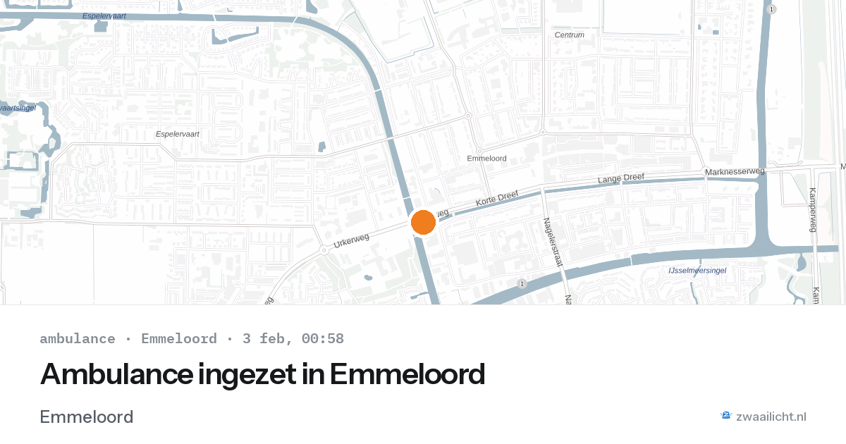 Ambulance ingezet in Emmeloord — 2 feb 2026