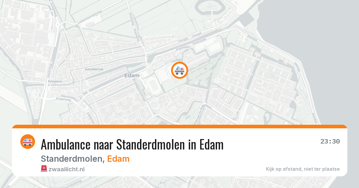 Ambulance naar Standerdmolen in Edam — 3 jul 2026