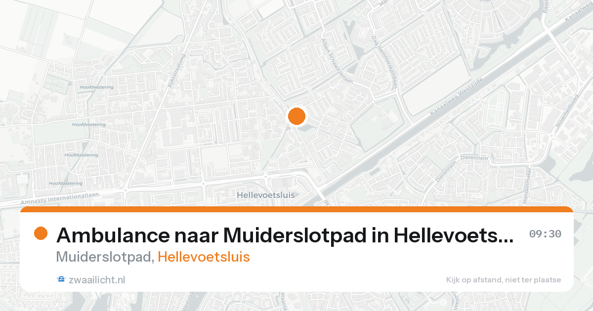 Ambulance naar Muiderslotpad in Hellevoetsluis — 8 feb 2026