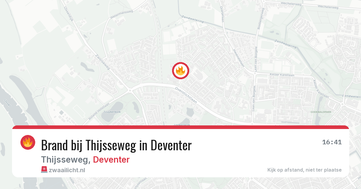 Brand bij Thijsseweg in Deventer — 30 mei 2026