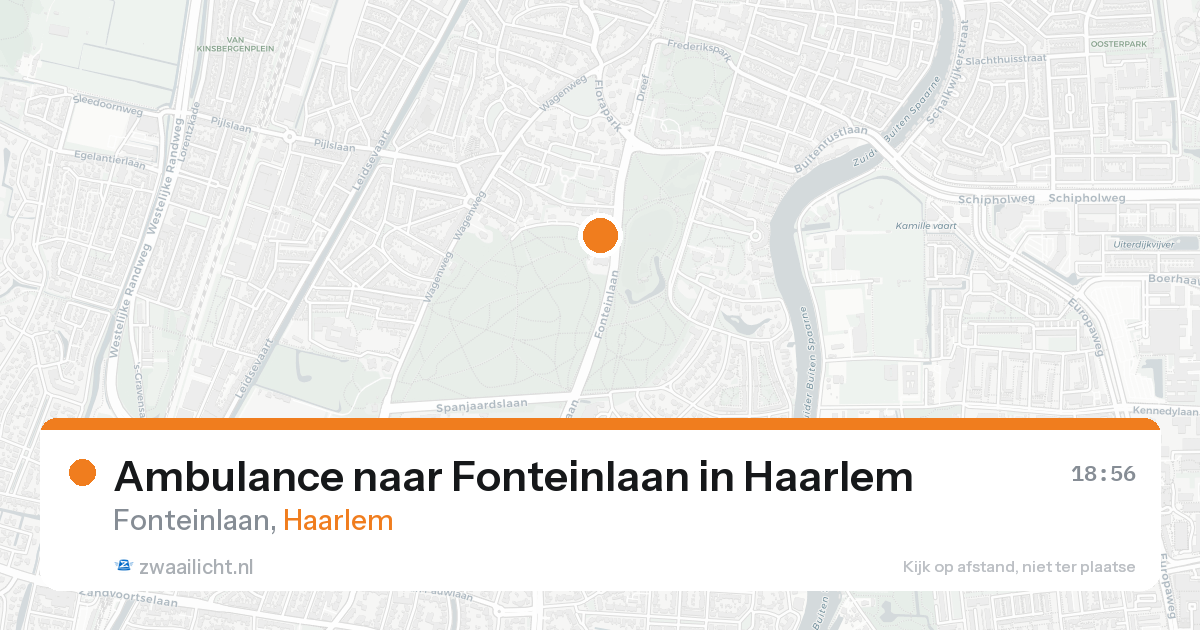 Ambulance naar Fonteinlaan in Haarlem — 15 aug 2026